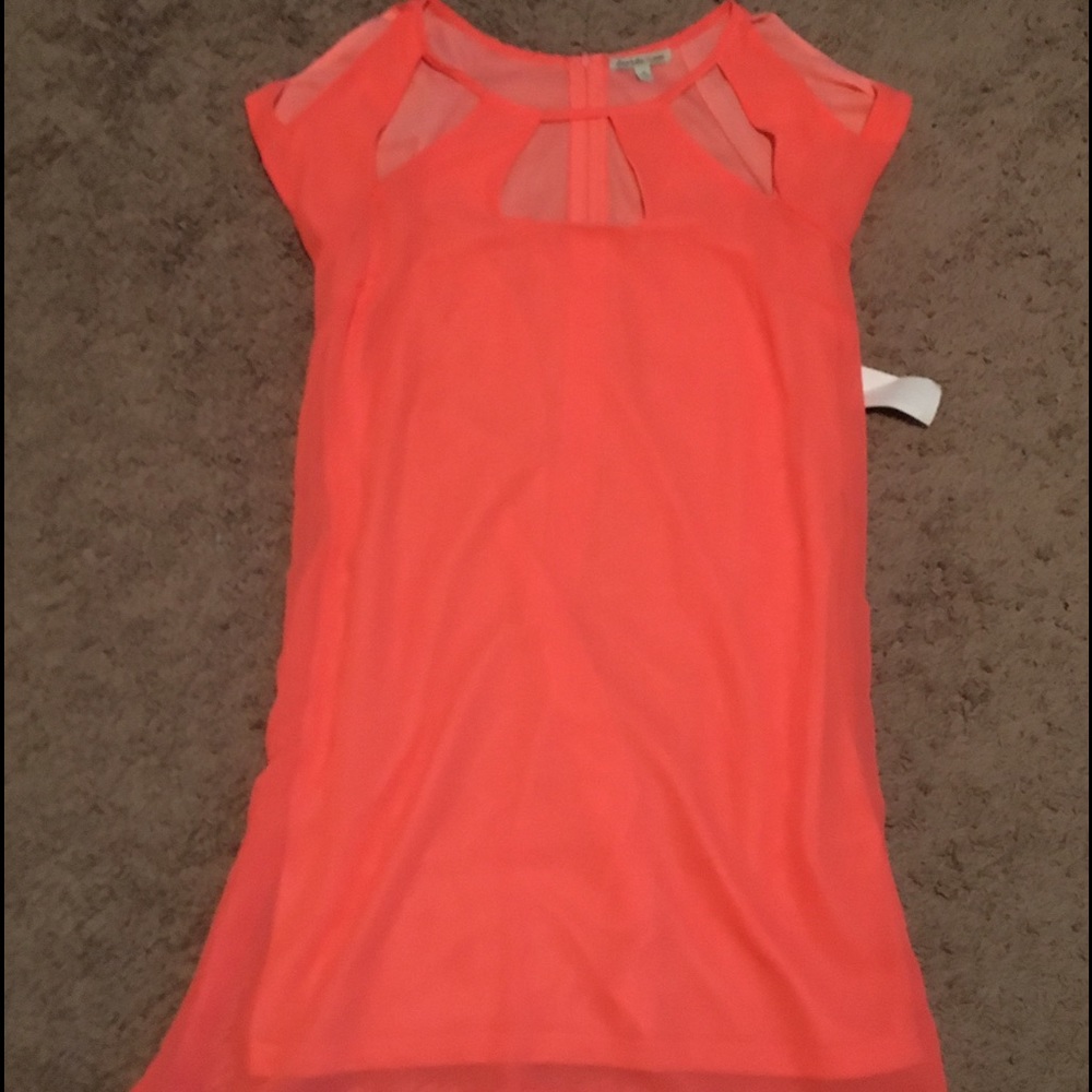 Neon pink dress
